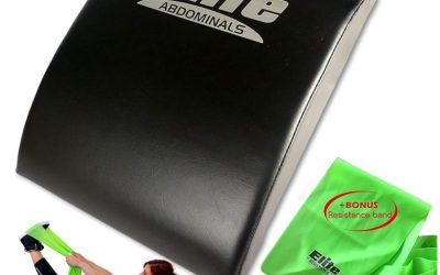 Elite Sportz almohadilla para apoyar abdominales, muy cómoda y da un mayor apoyo a la espalda baja; ayuda a eliminar toda la presión, facilitando los abdominales; banda para resistencia adicional incluida