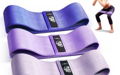 CFX Resistance Bands Set, Exercise Bands with Non-Slip Design for HIPS & Glutes, 3 Levels Workout Bands for Women and Men, Booty Bands for Home Fitness, Pilates