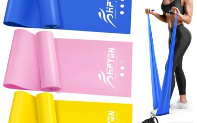 Bandas de resistencia, bandas de ejercicio, bandas de terapia física para entrenamiento de fuerza, pilates, banda elástica de estiramiento con diferentes resistencias, bandas de entrenamiento